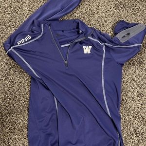 PING Mens active-pullover Size Large Washington university